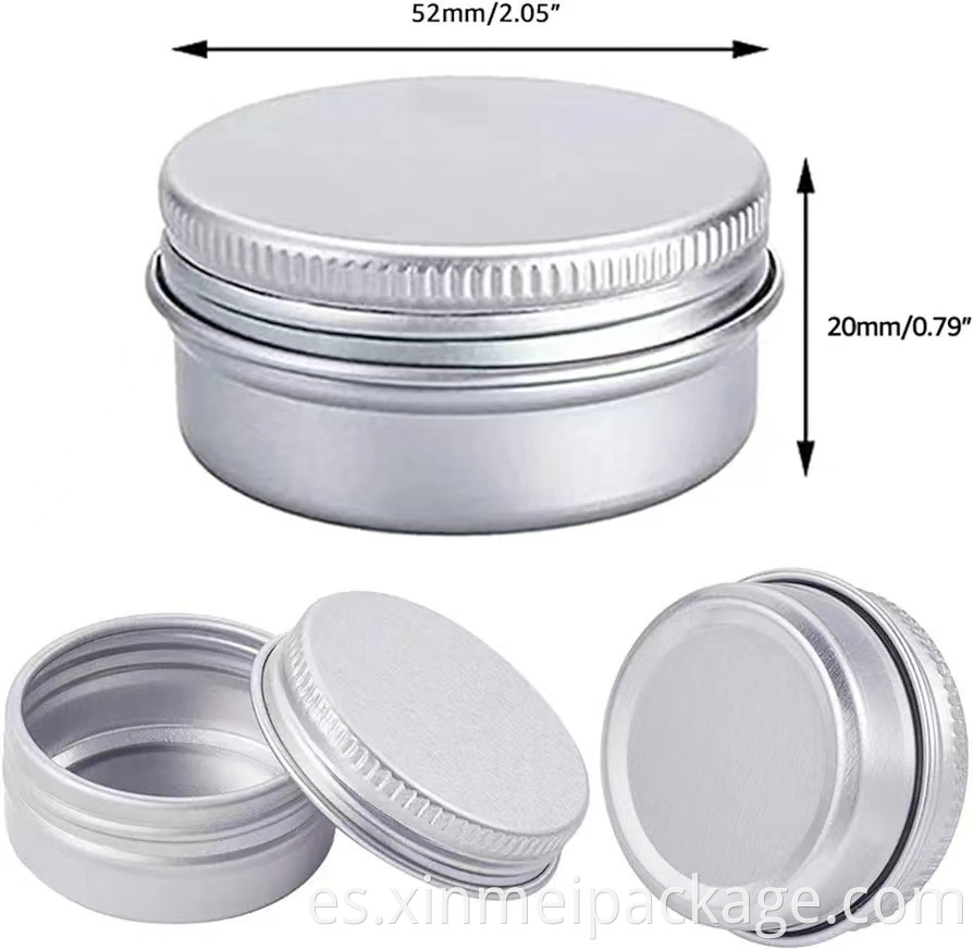 30ml silver aluminum tin